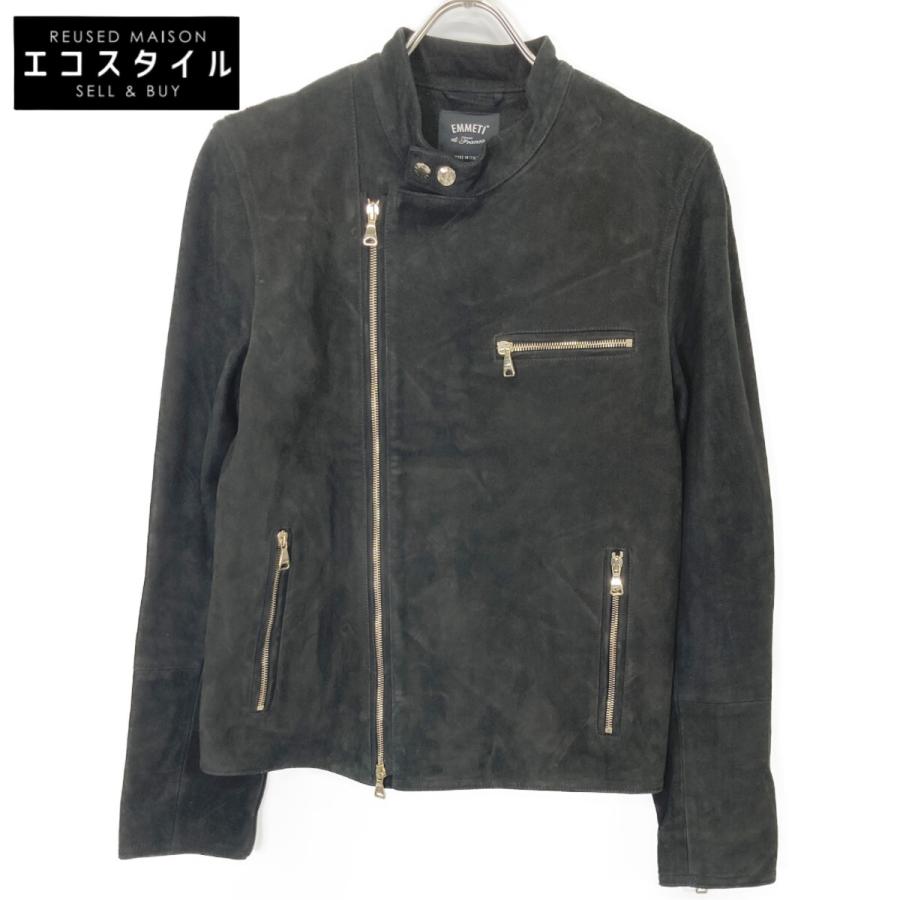 EMMETI エンメティー ブラック ゴートスキン スエード ジョセフ