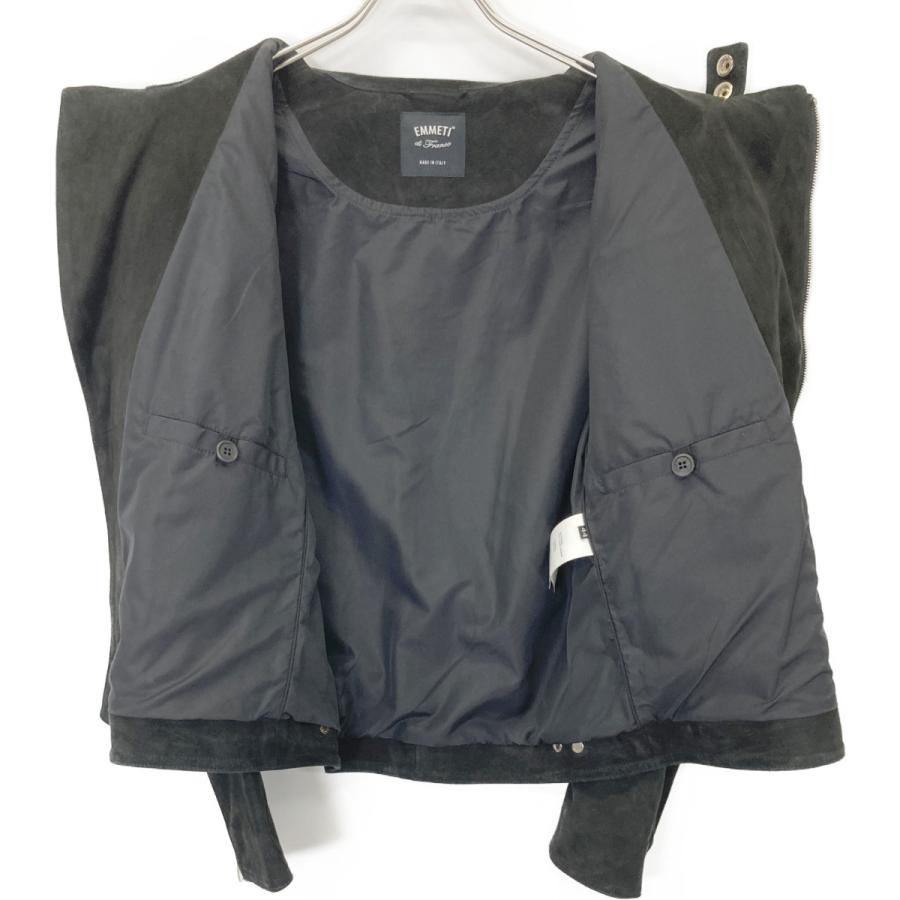 EMMETI エンメティー ブラック ゴートスキン スエード ジョセフ