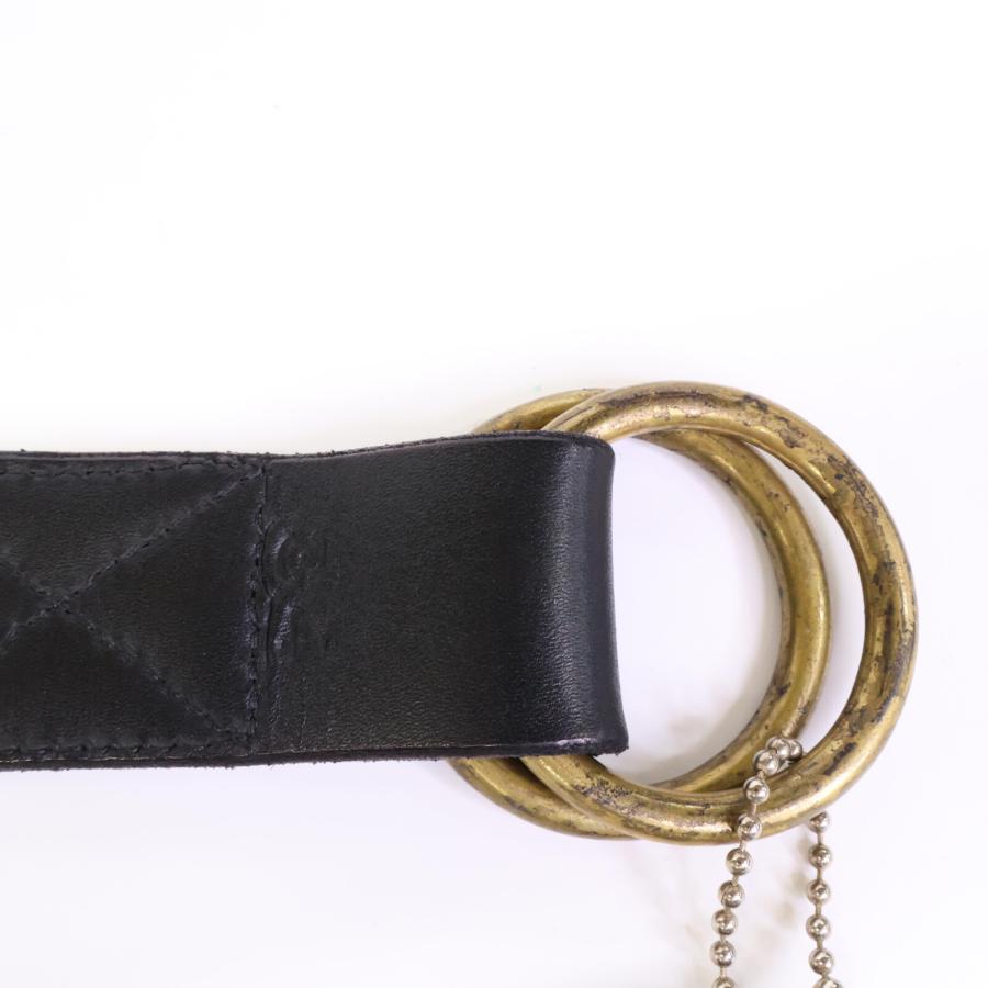 HTC エイチティーシー スタッズ キャンバス/レザー リング ベルト 34  