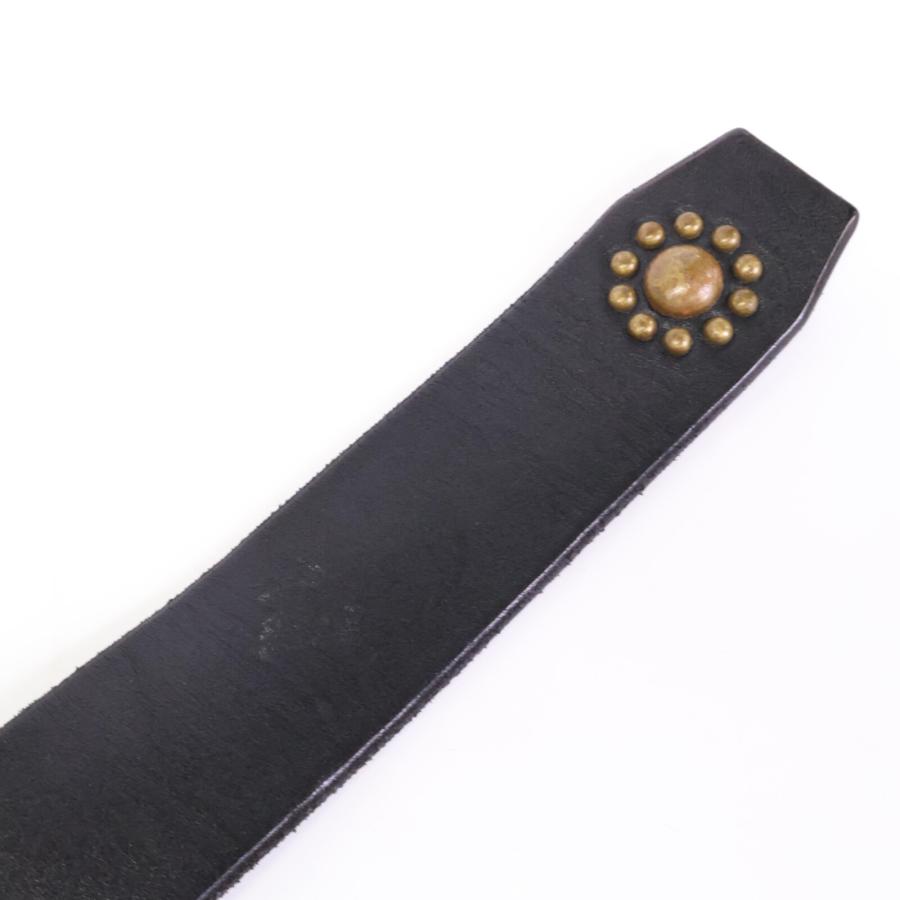 HTC エイチティーシー スタッズ キャンバス/レザー リング ベルト 34  