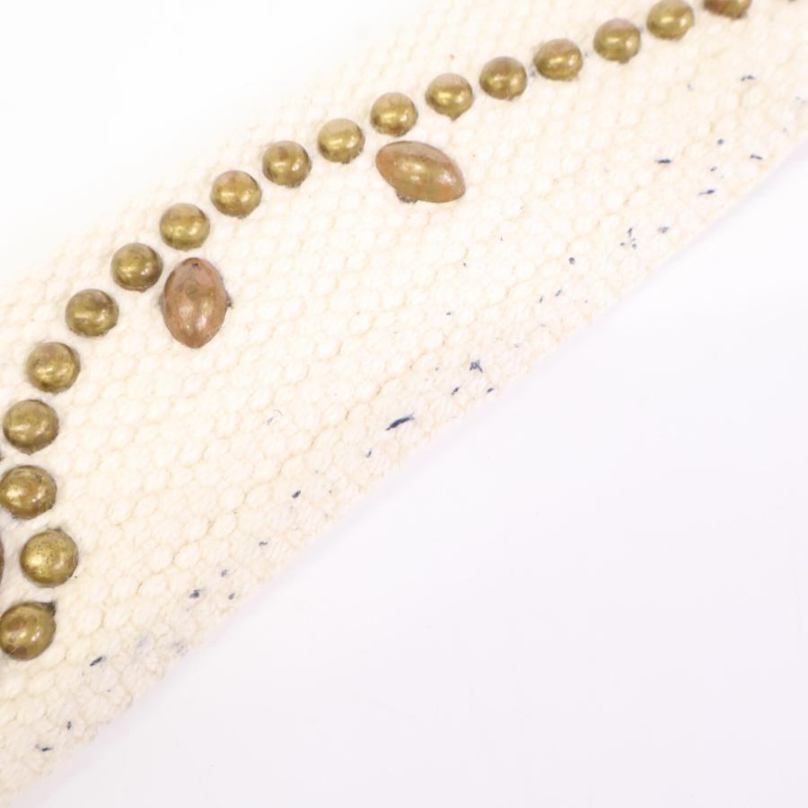 HTC エイチティーシー スタッズ キャンバス/レザー リング ベルト 34  