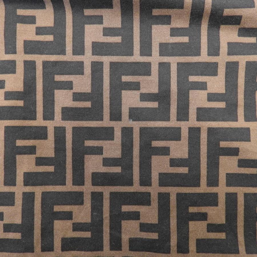 FENDI フェンディ ズッカ柄 ロゴ刺繍 Tシャツ トップス メンズ