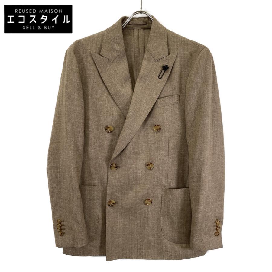 LARDINI ラルディーニ　テーラードジャケット サイズ46 ベージュ系 LARDINI（ラルディーニ） ベージュ クリップブートニエール ADVANCE