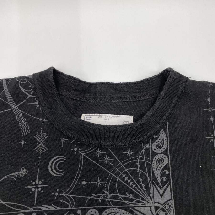 sacai（サカイ） ×Dr.Woo 20-02343M ブラック バンダナプリント T