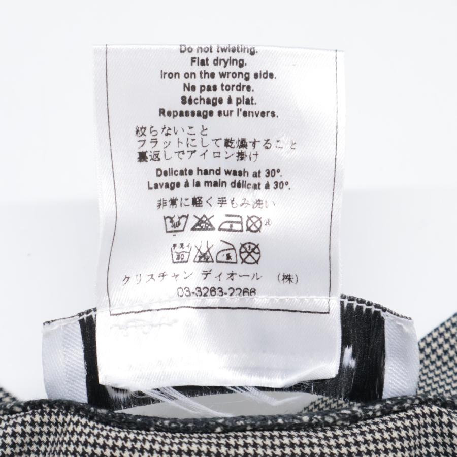 国内正規 Christian Dior クリスチャンディオール 2A12155301 J'ADORE DIOR ハウンドトゥース ノースリーブ カットソー F36の画像