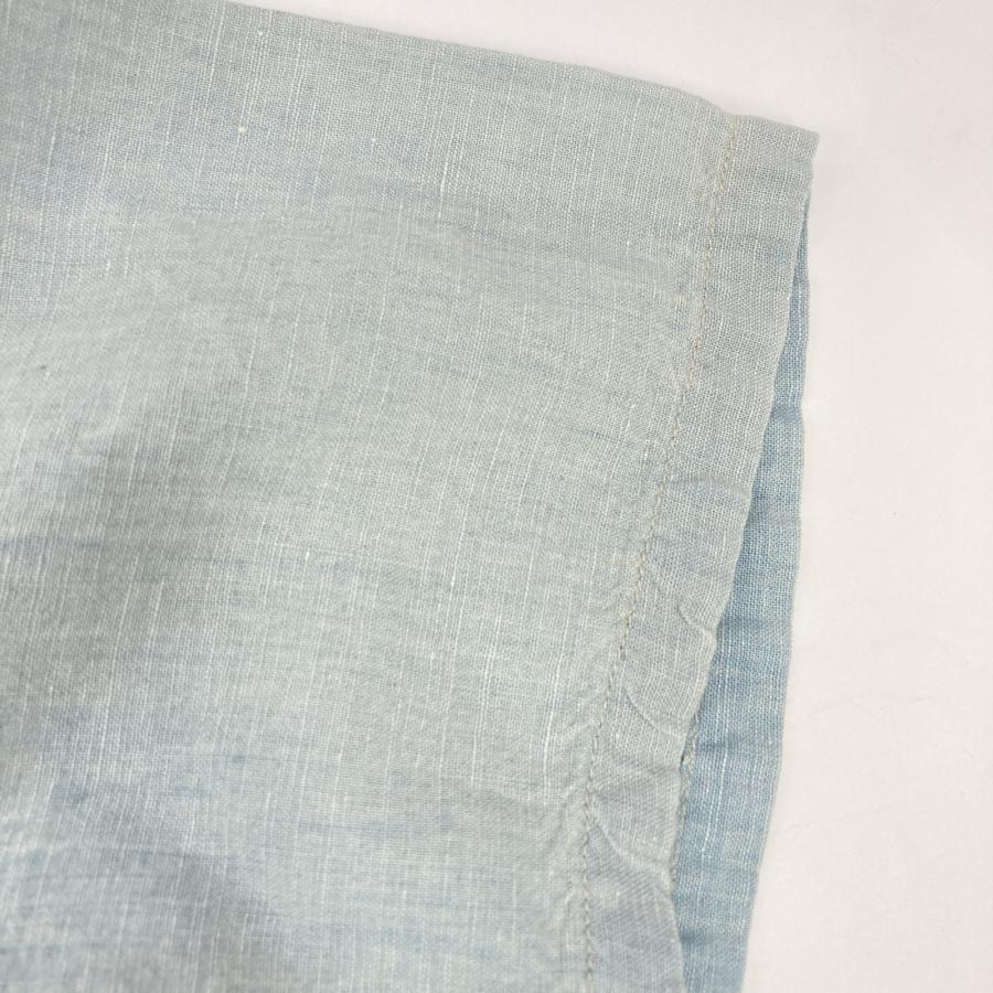 RRL ダブルアールエル ライトブルー コットンリネン オープンカラー