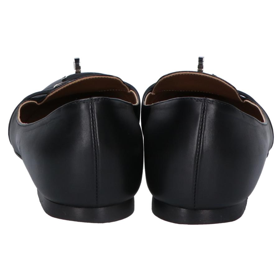 HERMÈSエルメスフラットシューズ 未使用品 HERMES エルメス ケリー アーモンドトゥ フラット シューズ 38 1/2