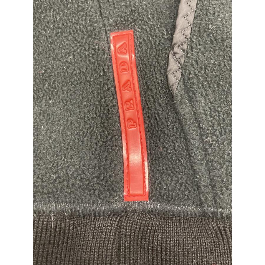 PRADA SPORT プラダスポーツ 000ET ブラック リブネック ハーフボタン