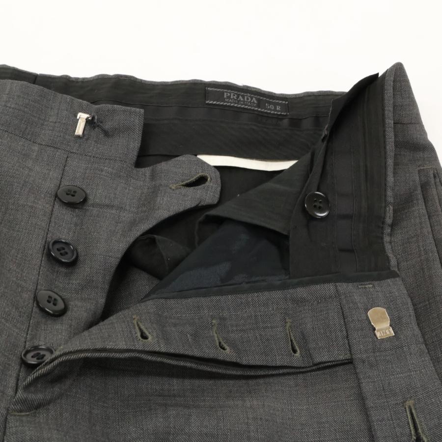 PRADA（プラダ） P0152D グレー ウール スーツセットアップ グレー 50