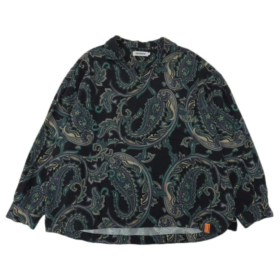 TBPR PAISLEY L/S OPEN SHIRT 新品Lサイズ TIGHTBOOTH - PAISLEY L/S OPEN SHIRT - SHRED