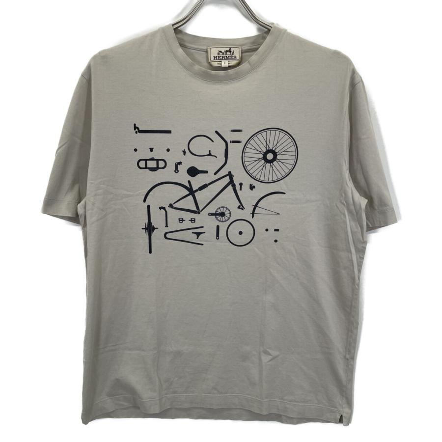 HERMES（エルメス） 71-5732 コットン100% 自転車パーツ Tシャツ