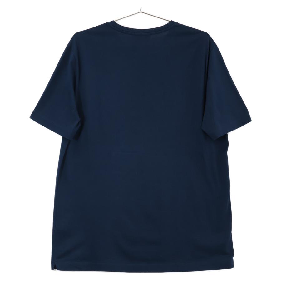 HERMES エルメス コットン100% プリント Tシャツ トップス M ネイビー