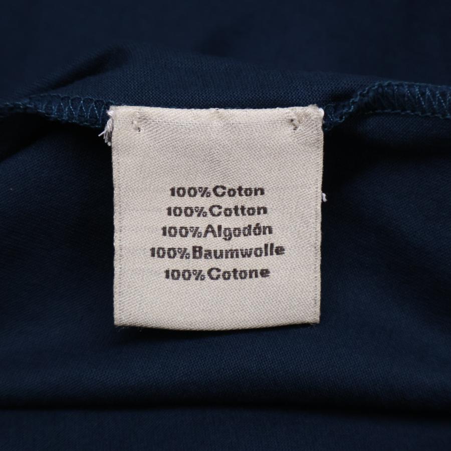HERMES エルメス コットン100% プリント Tシャツ トップス M ネイビー