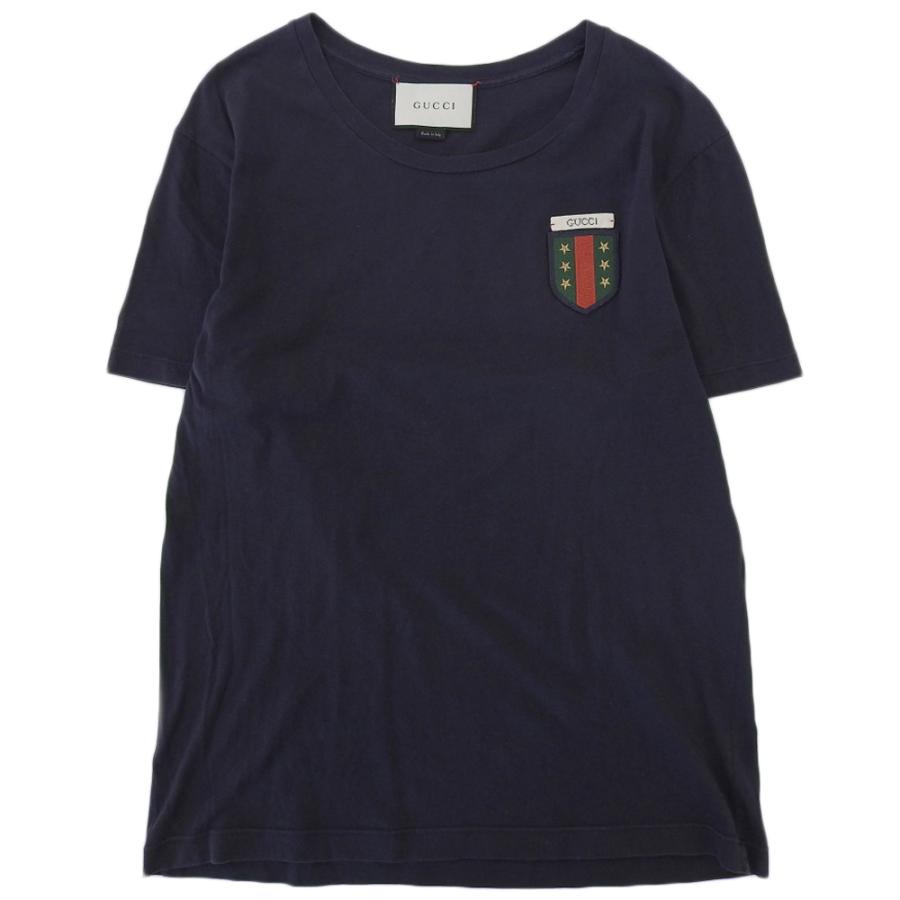 GUCCI（グッチ） コットン エンブレム Tシャツ トップス メンズ