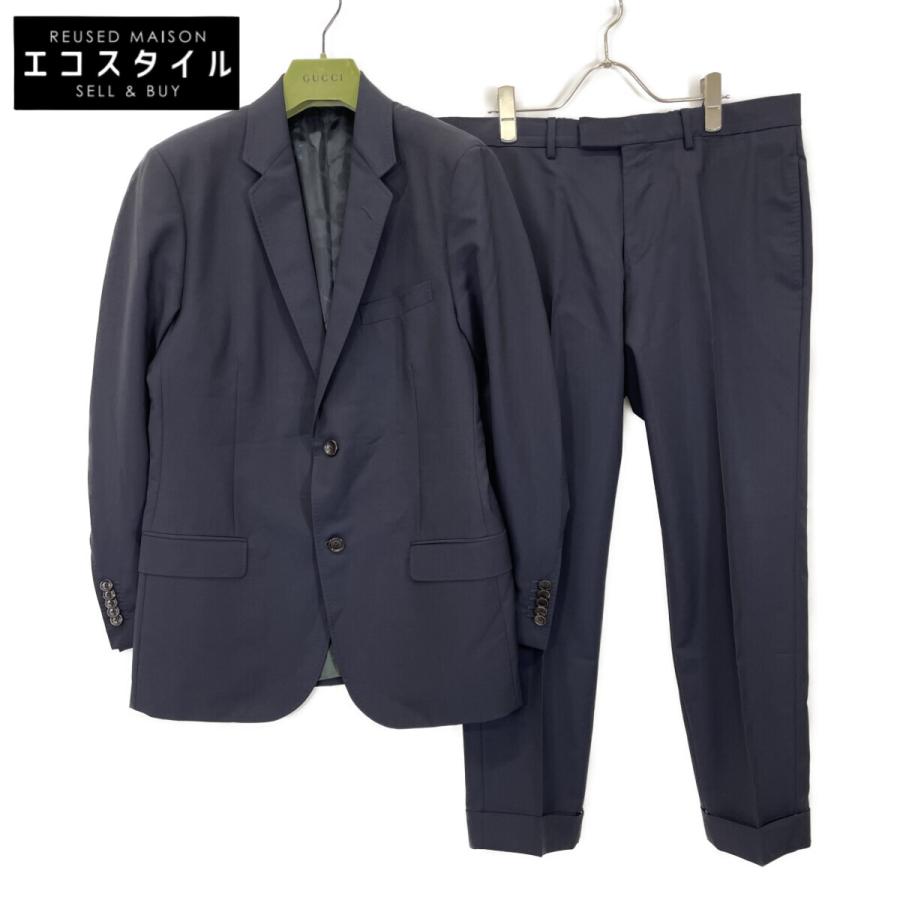 GUCCI（グッチ） 406135 Z596D ネイビー ウール×モヘヤ スーツ