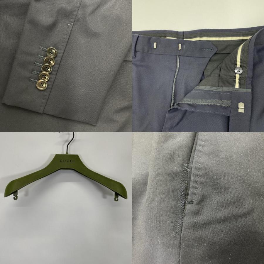 GUCCI（グッチ） 406135 Z596D ネイビー ウール×モヘヤ スーツ