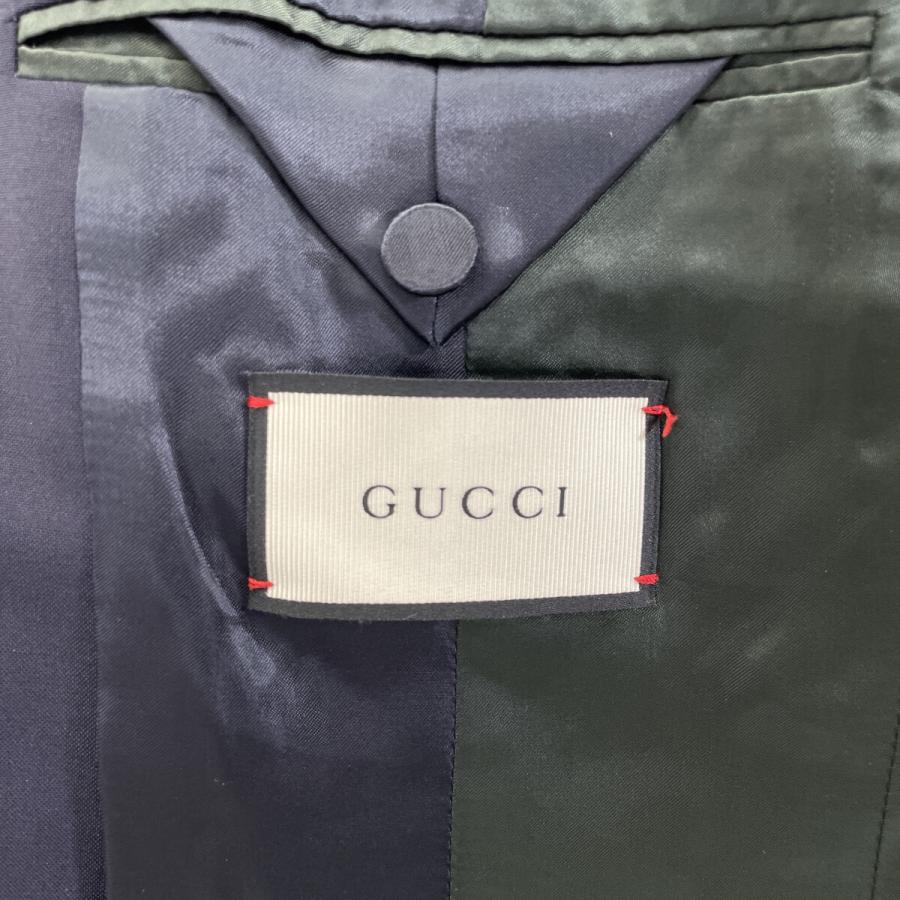 GUCCI（グッチ） 406135 Z596D ネイビー ウール×モヘヤ スーツ