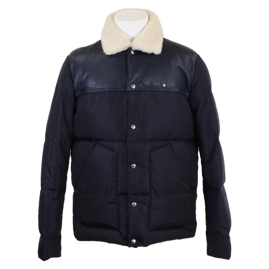 Dior HOMME ディオールオム 【国内正規】863C422H3830 ボアカラー ヨークラムレザー切替 ダウン 50 国内正規 Dior HOMME ディオールオム 863C422H3830 ボアカラー ヨーク