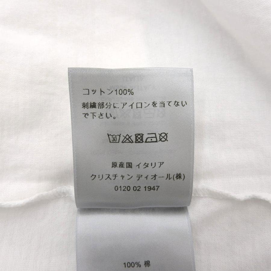 CHRISTIAN DIOR ディオール ×SHAWN STUSSY コットン ロゴ刺繍 Tシャツ