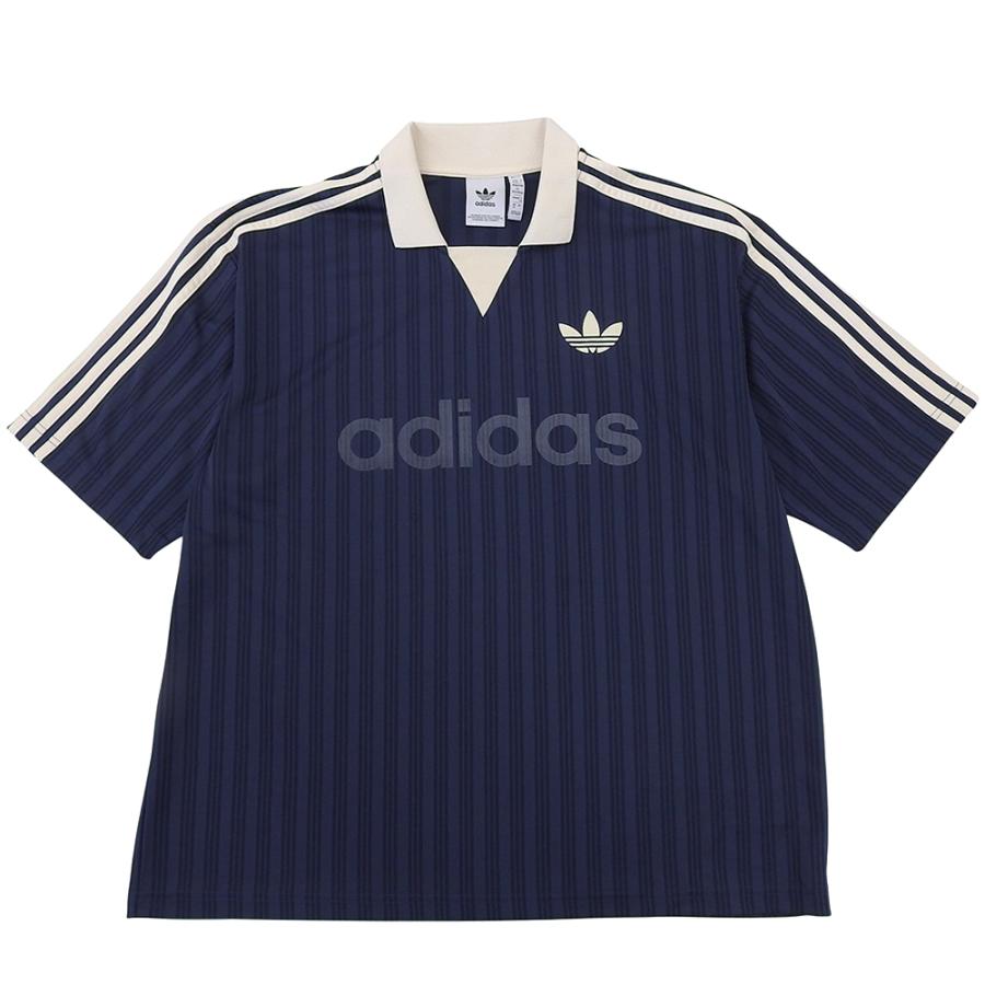 襟付きゴーリートップ CREW NAVY adidas（アディダス） 美品 襟付き ゴーリー シャツ トップス メンズ