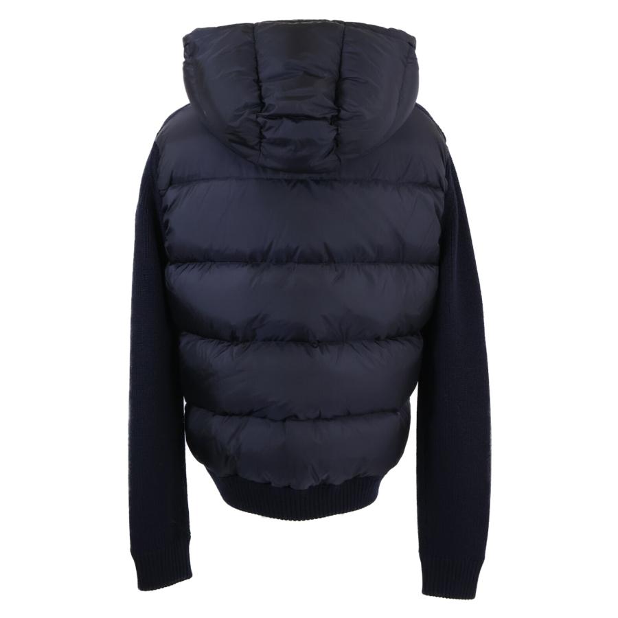 【極美品】モンクレール　ブルゾン　ネイビー　サイズM 切り替えニット MONCLER（モンクレール） MAGLIONE TRICOT CARDIGAN ジップアップ