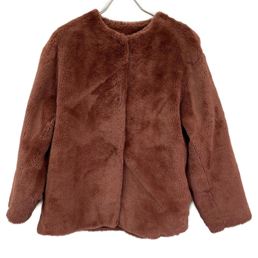 CASA FLINE カーサフライン 2224307033 ブラウン エコファー 襟付き