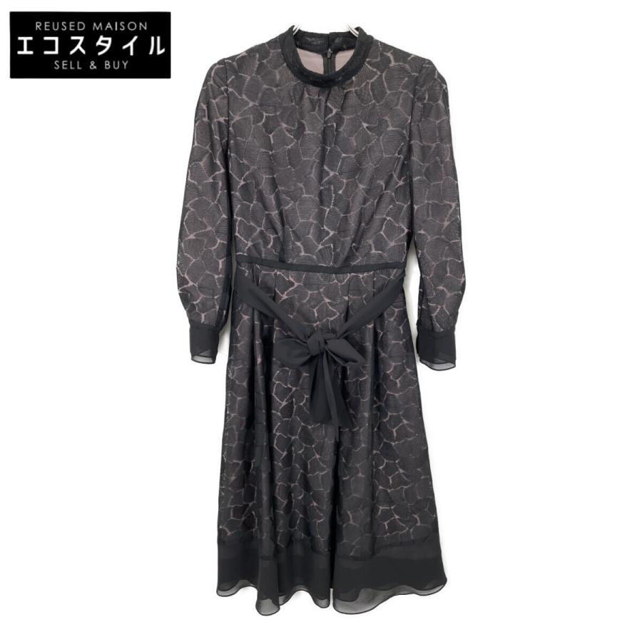 Leilian（レリアン） 0102984-99-A ピンク×ブラック ポリエステル