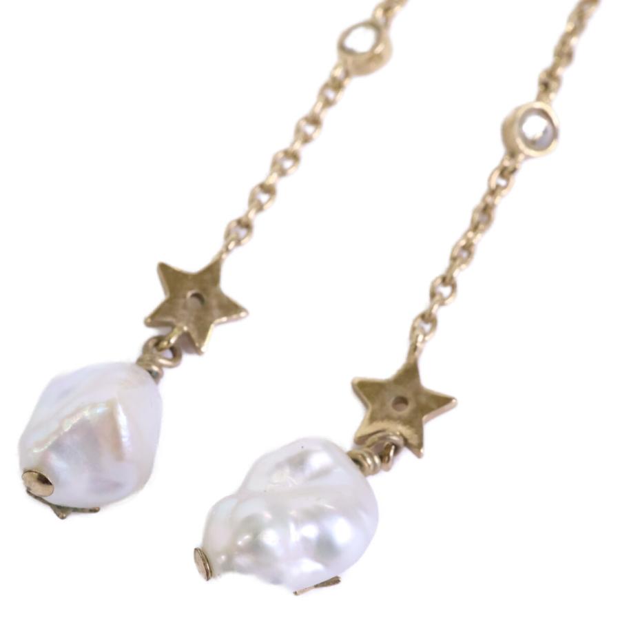 DIOR ディオール CDロゴ スター ラインストーン ダングル ピアス