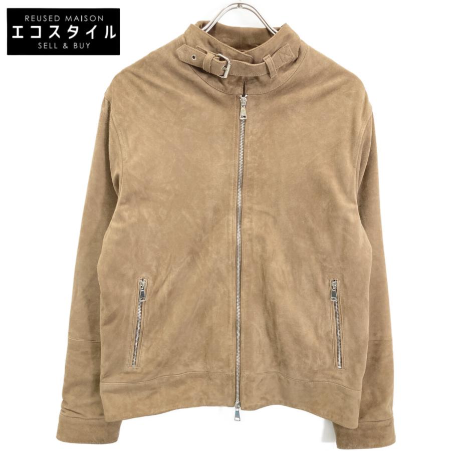 L'EDELLI レデッリ ブラウン ラム スエードレザー ライダース
