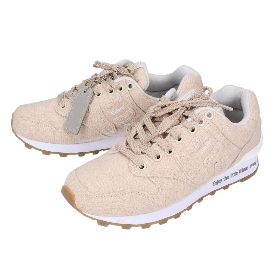 SANGACIO ベージュ スニーカー 完全未使用 新品/ Sangacio サンガッチョ xWako's Room ウール スニーカー