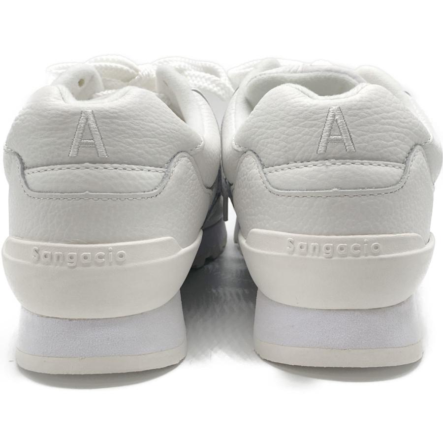新品☆未使用☆サンガッチョ☆24.5センチスニーカー ホワイト☆ユニセックス 新品同様 Sangacio サンガッチョ ×Wako's Room レザースニーカー