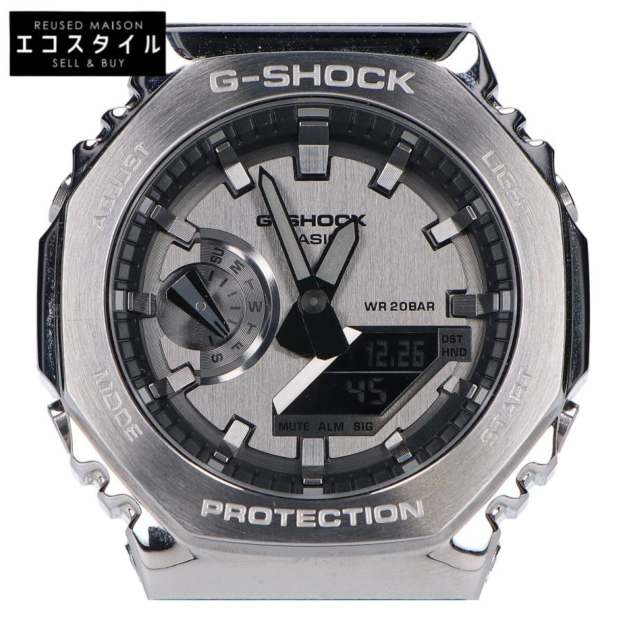 G-SHOCK 2100シリーズ シルバー ブラック G-SHOCK FULL METAL 2100 SERIES 電波ソーラー Bluetooth搭載 GM