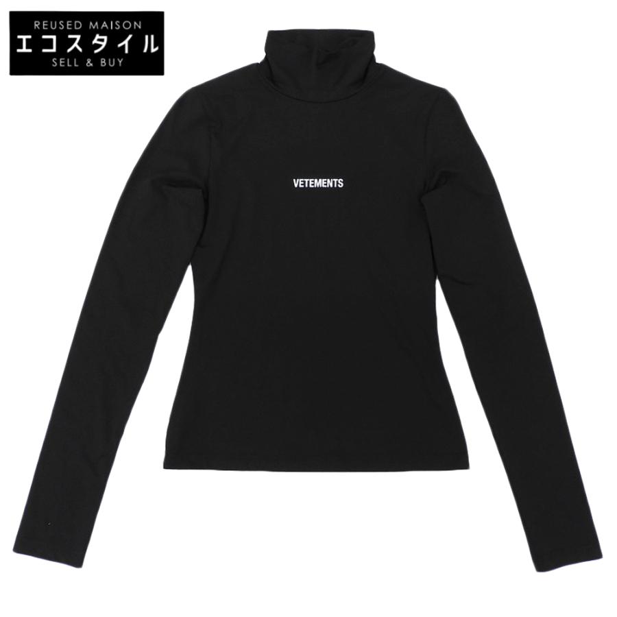 美品 VETEMENTS ヴェトモン ロゴ フィッテッド ストレッチ トップス