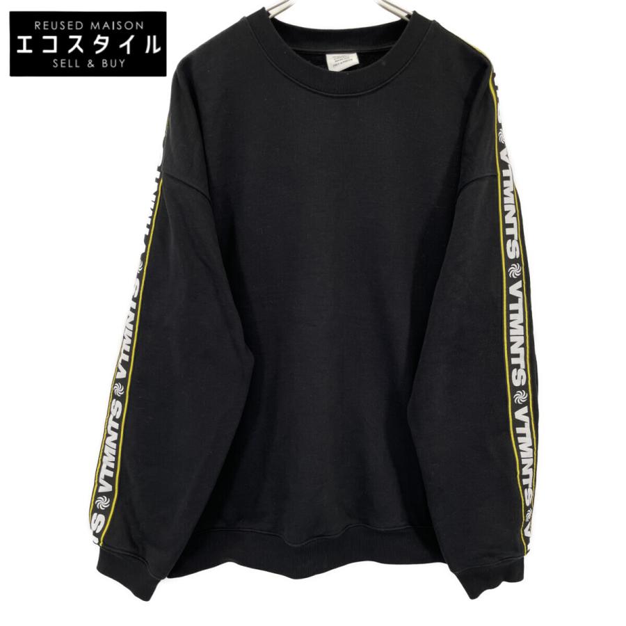 VETEMENTS ヴェトモン UAH21TR628 20AW ブラック コットン ロゴテープ