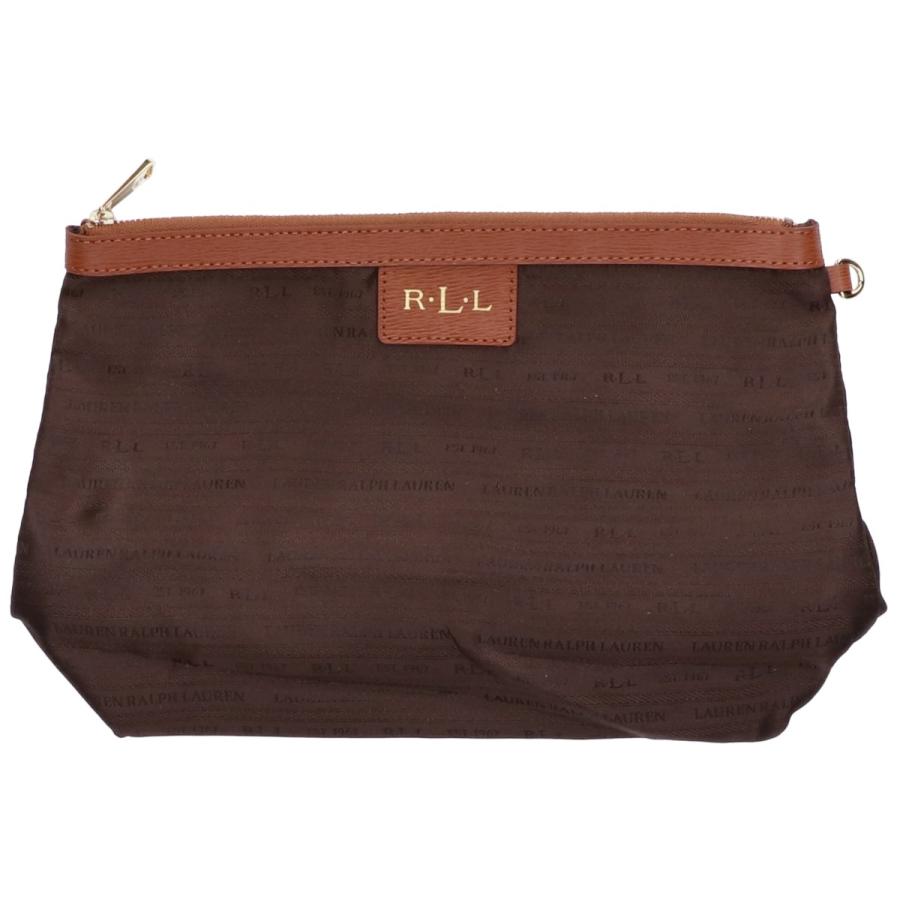 LAUREN RALPH ローレン ラルフローレン ロゴ入り レザー トートバッグ