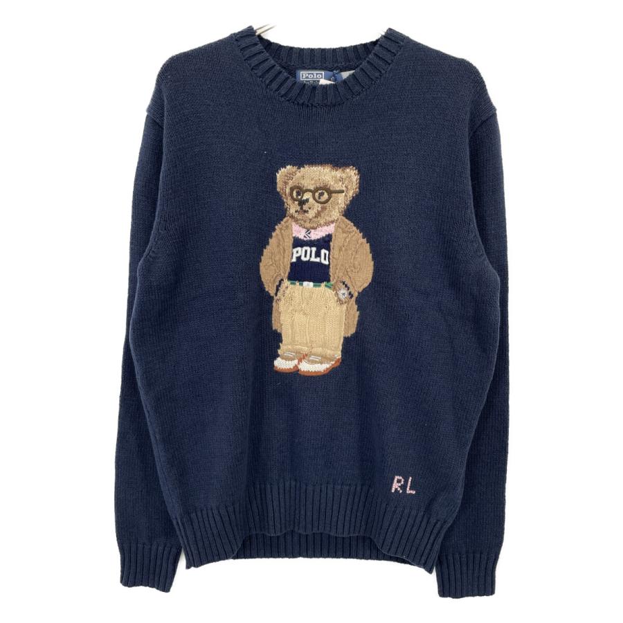 ポロラルフローレン ポロベア ニット セーター カシミヤ 近年モデル カーキ S POLO RALPH LAUREN（ポロ・ラルフローレン） ポロ ラルフローレン
