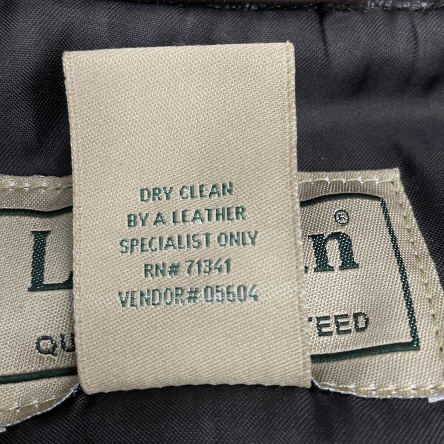 LLBean エルエルビーン TURKEY製 ブラウン レザー A-2 フライト ジャケット ブラウン ジャケット レザー メンズ 中古の画像