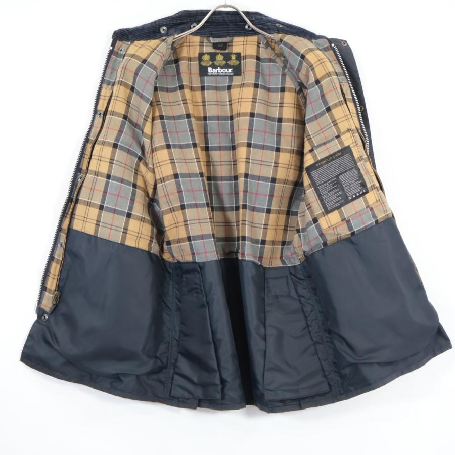 中古 Barbour Bedale ノンオイル ジャケット Barbour バブアー BEDALE SL ビデイル オイルドジャケット ネイビー