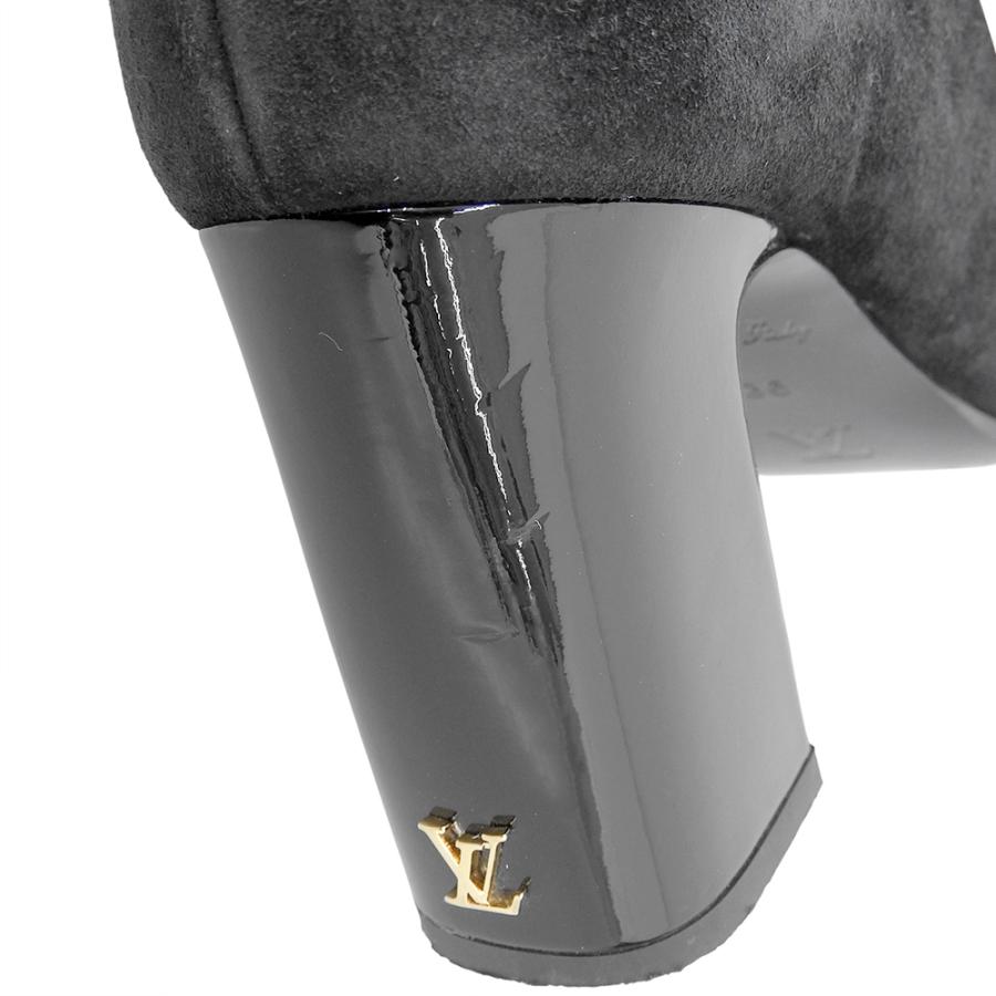 美品 LOUIS VUITTON ルイヴィトン スウェード LVドナライン チャンキー