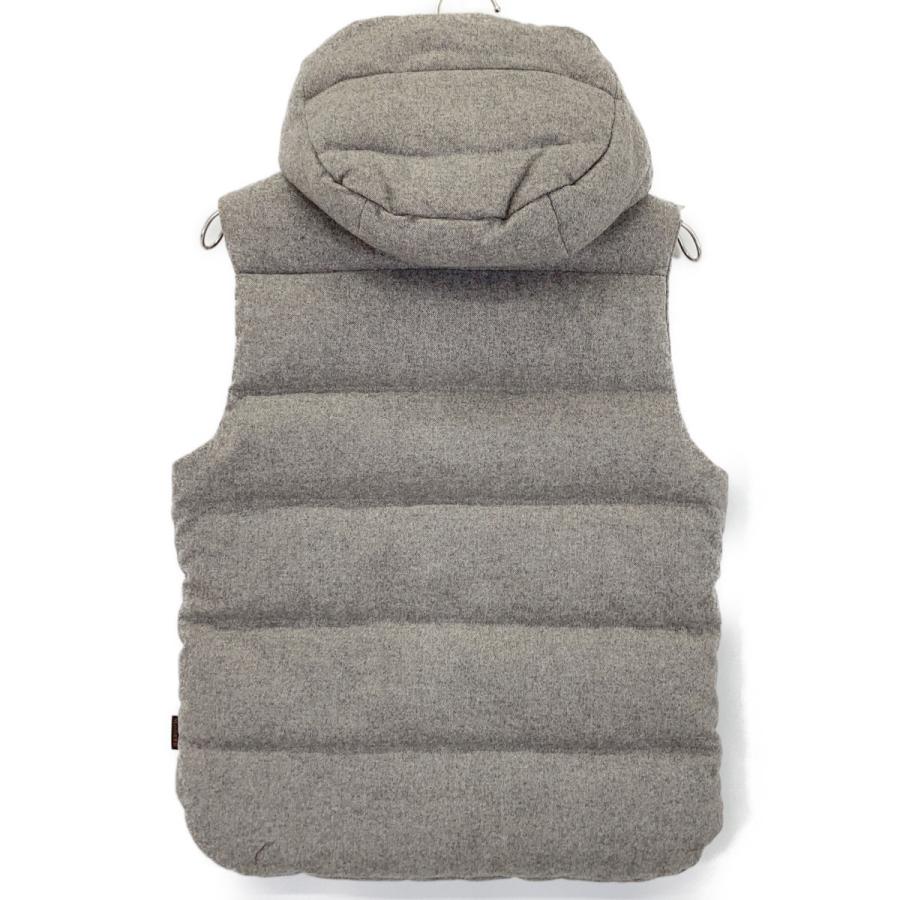 MOORER ムーレー グレー ウール×シルク FORT TL ダウンベスト 44