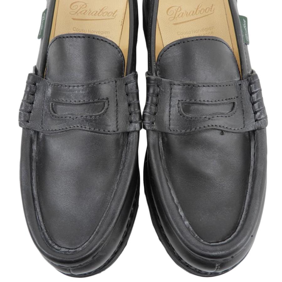 Paraboot ランス 3 1/2 新品同様 Paraboot パラブーツ レザー ランス ローファー シューズ