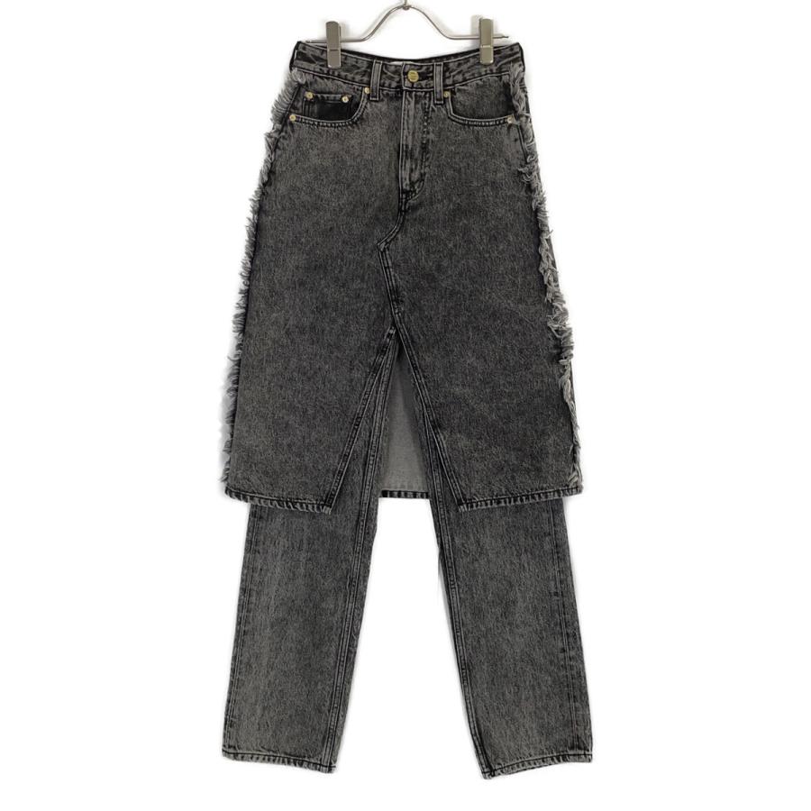 GANNI ガニー SNOW WASHED DENIM SKIRT デニム スカート グレー 26