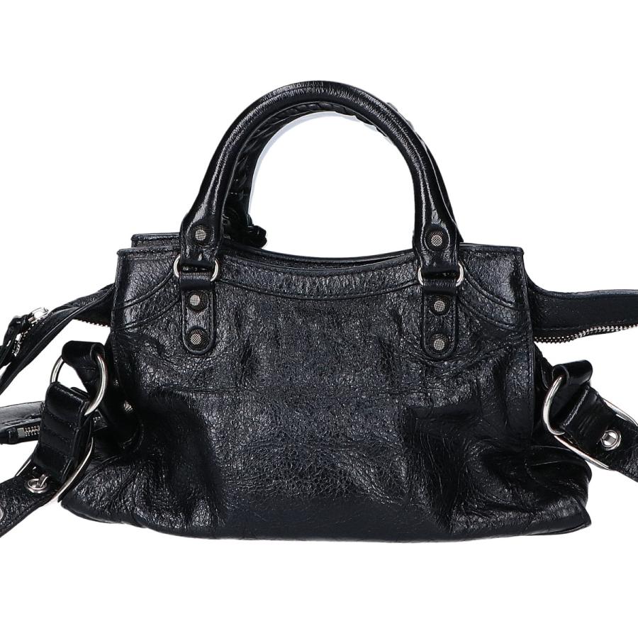 美品 BALENCIAGA バレンシアガ ネオ カゴール XS グラフィティ 2WAY ハンド ショルダー バッグ ブラック ブランド 鞄 BAG a11680 BALENCIAGA（バレンシアガ） BALENCIAGA NEO CAGOLE XS ネオカゴールXS
