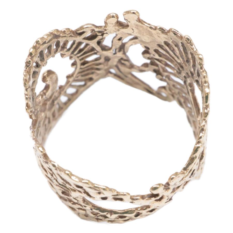 美品 KAORU カオル RK10-300 K10 カリグラフィ リング 指輪 ピンク