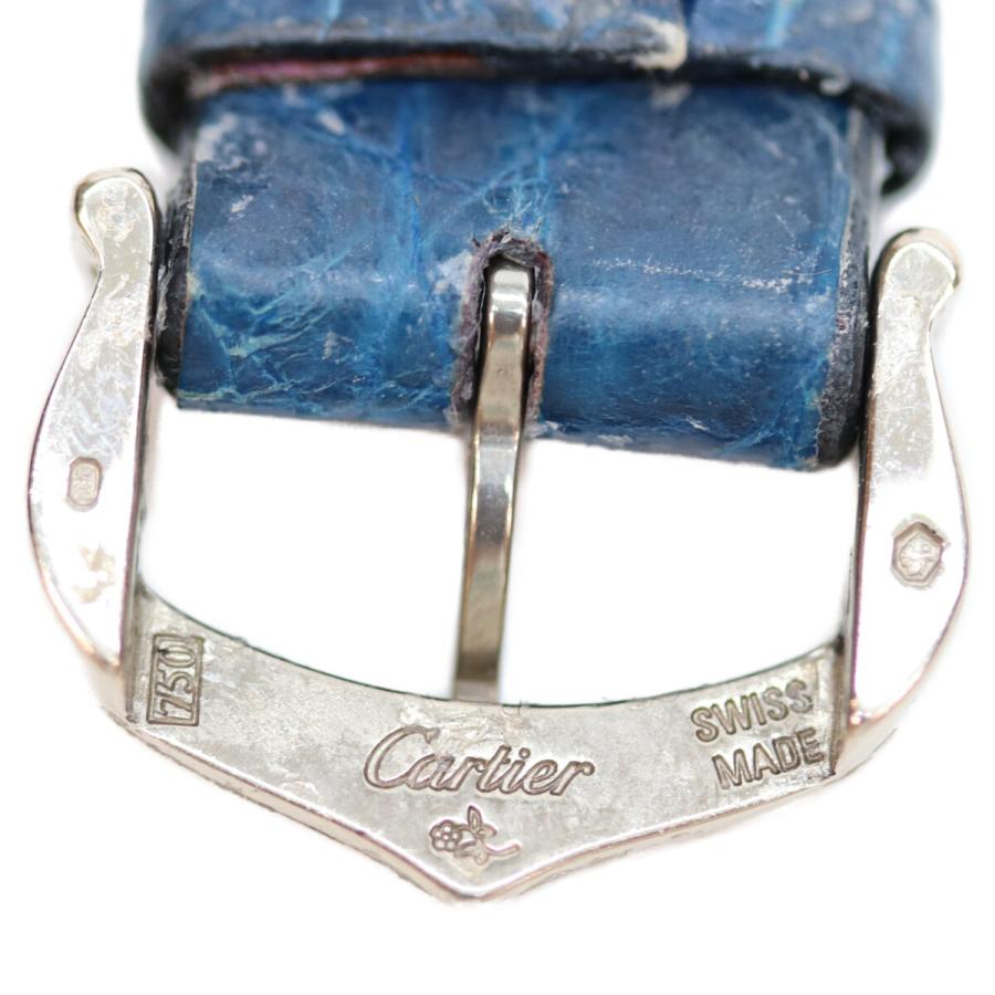 Cartier（カルティエ） K18WG W1541056 タンクルイ 白文字盤 QZ 革
