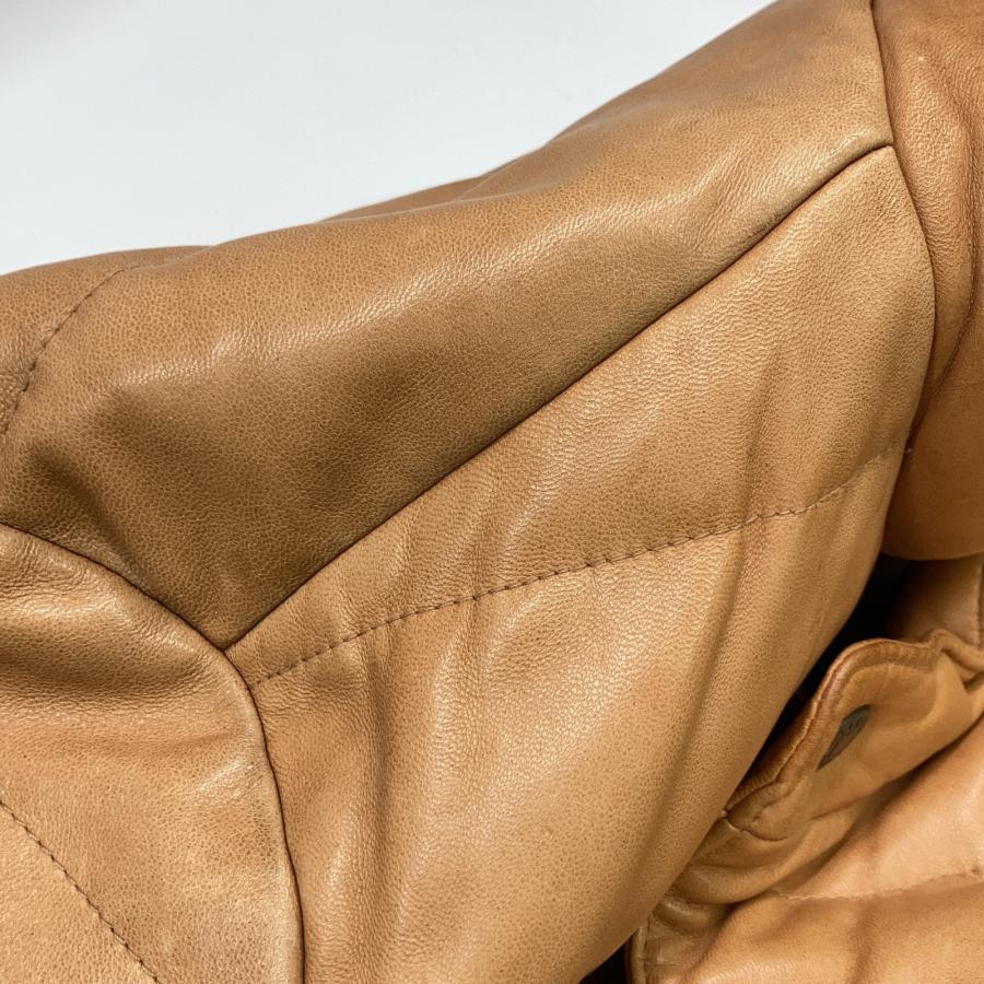 Schott N.Y.C（ショット） SCHOTT 3161049 ブラウン ラムレザー ダウン 