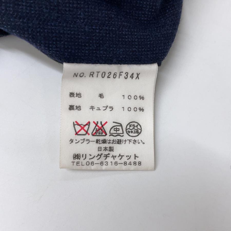RING JACKET リングヂャケット RT026F34X ピンヘッドストライプ ウール