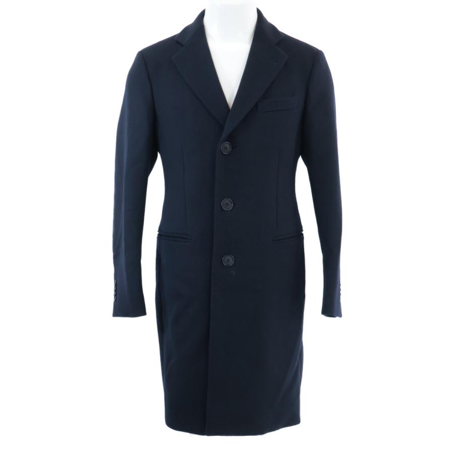 ジョルジオアルマーニ　ネイビーブルー キルティング風 ピーコート サイズ48 GIORGIO ARMANI ジョルジオアルマーニ 新品同様 0ELM06 0EA71 24年