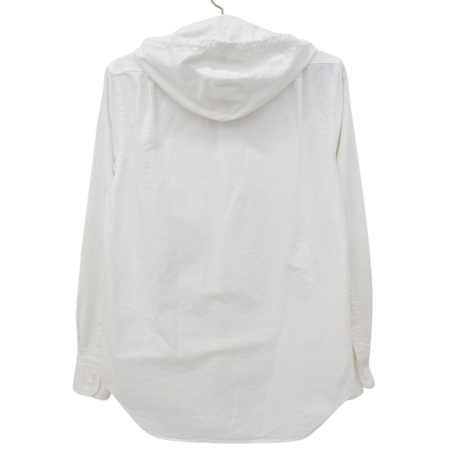 THOM BROWNE トムブラウン Oxford Hooded シャツ ジップパーカー トップス メンズ ホワイト 1 MWL286A-00139100