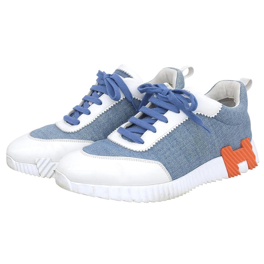 HERMES エルメス バウンシング スニーカー シューズ メンズ ブルー